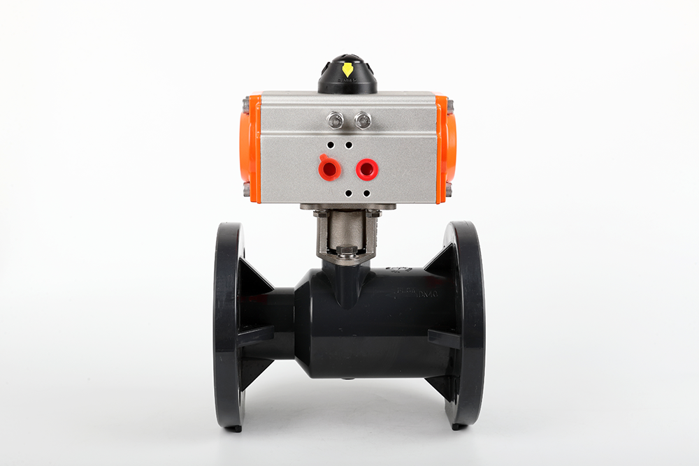 科尔沁右翼中气动法兰一体球阀